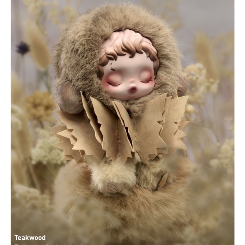 Pop Mart Skullpanda L'impressionnisme Series Plush Doll - Teakwood